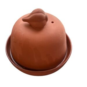Terracotta Garlic Keeper or Butter Keeper dish.